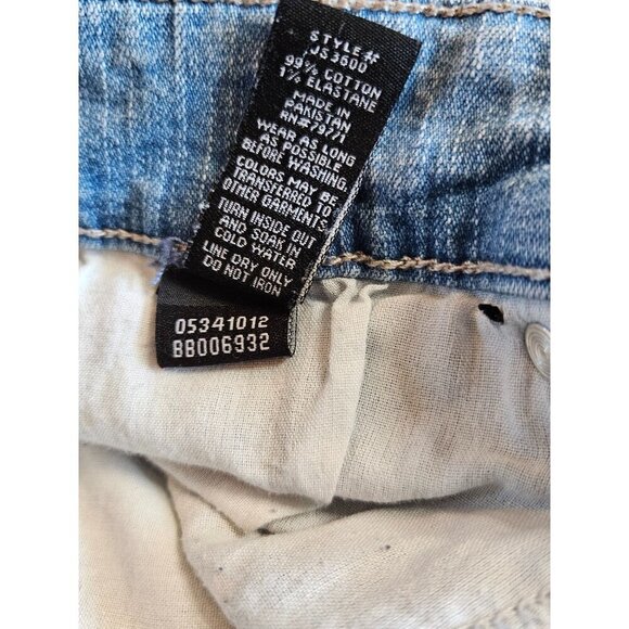 Jordan Craig Mens Distressed Light Wash Skinny Jeans Mens Size 30 x 32 - Picture 10 of 14